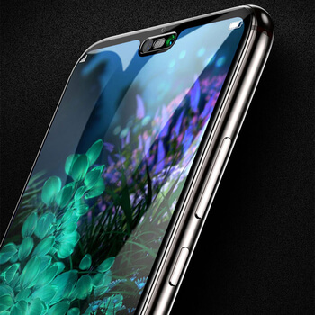 Picasee 3D Tempered glass με περιμετρικό πλαίσιο για Honor 8X - μαύρο