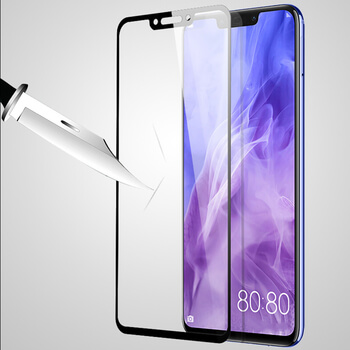 Picasee 3D Tempered glass με περιμετρικό πλαίσιο για Huawei Nova 3 - μαύρο