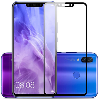 Picasee 3D Tempered glass με περιμετρικό πλαίσιο για Huawei Nova 3i - μαύρο