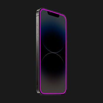 PicaseeTempered glass με φωσφορίζον περίγραμμα για Xiaomi Redmi Note 8T - Ροζ