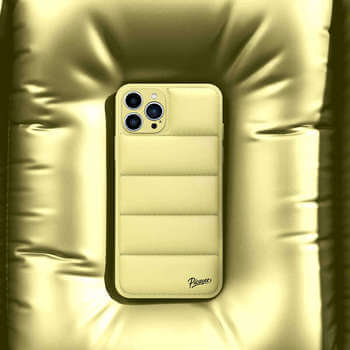 Picasee Puffer case για Apple iPhone XS Max - Picasee Puffer - Κίτρινος