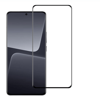 Picasee 3D Tempered glass με περιμετρικό πλαίσιο για Xiaomi 13T Pro - μαύρο