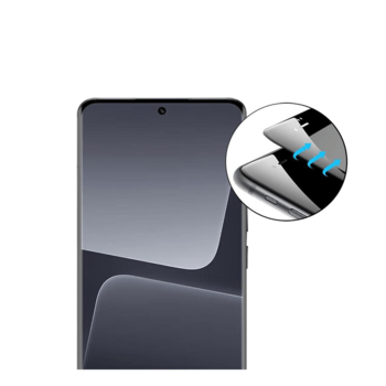 Picasee 3D Tempered glass με περιμετρικό πλαίσιο για Xiaomi 13T - μαύρο
