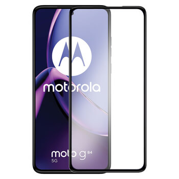 Picasee 3D Tempered glass με περιμετρικό πλαίσιο για Motorola Moto G84 5G - μαύρο