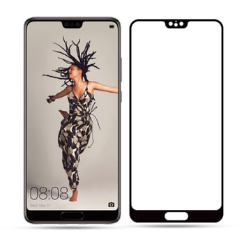 3x Picasee 3x καμπυλωτό tempered glass για Huawei P20 Pro - μαύρο - 2+1 δωρεάν