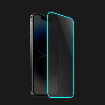 Tempered glass με φωσφορίζον περίγραμμα για Xiaomi Redmi Note 8 - Μπλε