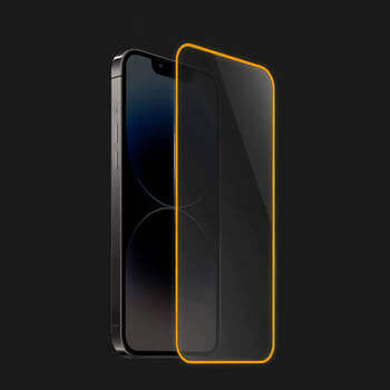 Tempered glass με φωσφορίζον περίγραμμα για Xiaomi Mi 10 - Πορτοκάλι