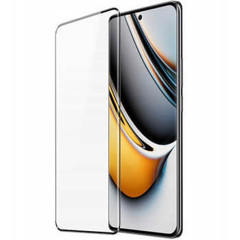 3x 3D καμπυλωτό tempered glass για Realme 11 Pro+ - μαύρο