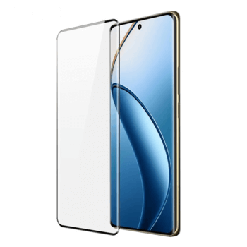 3x 3D καμπυλωτό tempered glass για Realme 12 Pro 5G - μαύρο
