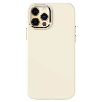 Picasee Premium case s MagSafe pro Apple iPhone 12 Pro Max - Προσαρμοσμένη χάραξη - Μπεζ