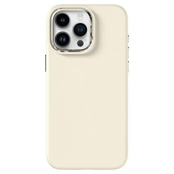 Picasee Premium case s MagSafe pro Apple iPhone 14 Pro Max - Προσαρμοσμένη χάραξη - Μπεζ
