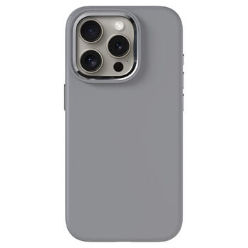 Picasee Premium case s MagSafe pro Apple iPhone 15 Pro - Προσαρμοσμένη χάραξη - Γκρί