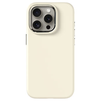 Picasee Premium case s MagSafe pro Apple iPhone 15 Pro - Προσαρμοσμένη χάραξη - Μπεζ