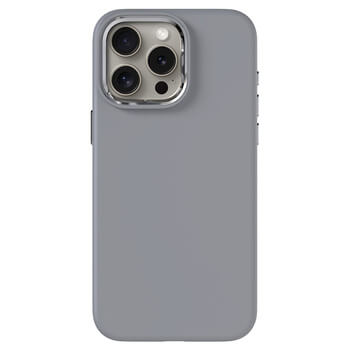 Picasee Premium case s MagSafe pro Apple iPhone 15 Pro Max - Προσαρμοσμένη χάραξη - Γκρί