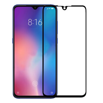 Picasee 3D Tempered glass με περιμετρικό πλαίσιο για Xiaomi Mi 9 - μαύρο