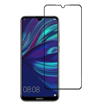 3x Picasee 3D σκληρυμένο γυαλί με περιμετρικό πλαίσιο για Huawei Y7 2019 - μαύρο - 2+1 δωρεάν