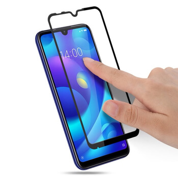 Picasee 3D Tempered glass με περιμετρικό πλαίσιο για Xiaomi Redmi 7 - μαύρο