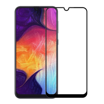 Picasee 3D Tempered glass με περιμετρικό πλαίσιο για Samsung Galaxy A50 A505F - μαύρο