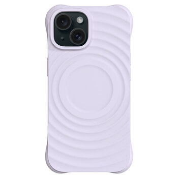 Picasee Shock-proof case s MagSafeo Apple iPhone 15 - Προσαρμοσμένη χάραξη - μωβ