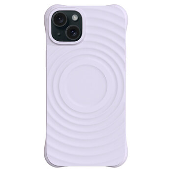 Picasee Shock-proof case s MagSafeo Apple iPhone 15 Plus - Προσαρμοσμένη χάραξη - μωβ