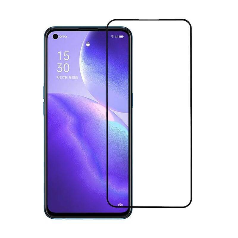 Picasee 3D Tempered glass με περιμετρικό πλαίσιο για OPPO Reno 5 5G - μαύρο