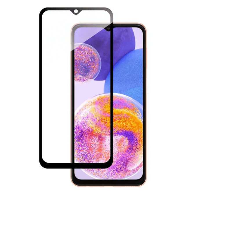 Picasee 3D Tempered glass με περιμετρικό πλαίσιο για Samsung Galaxy A23 A236B 5G - μαύρο