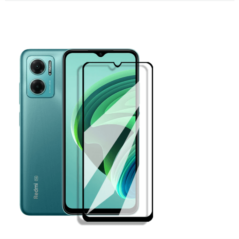 Picasee 3D Tempered glass με περιμετρικό πλαίσιο για Xiaomi Redmi 10 5G - μαύρο