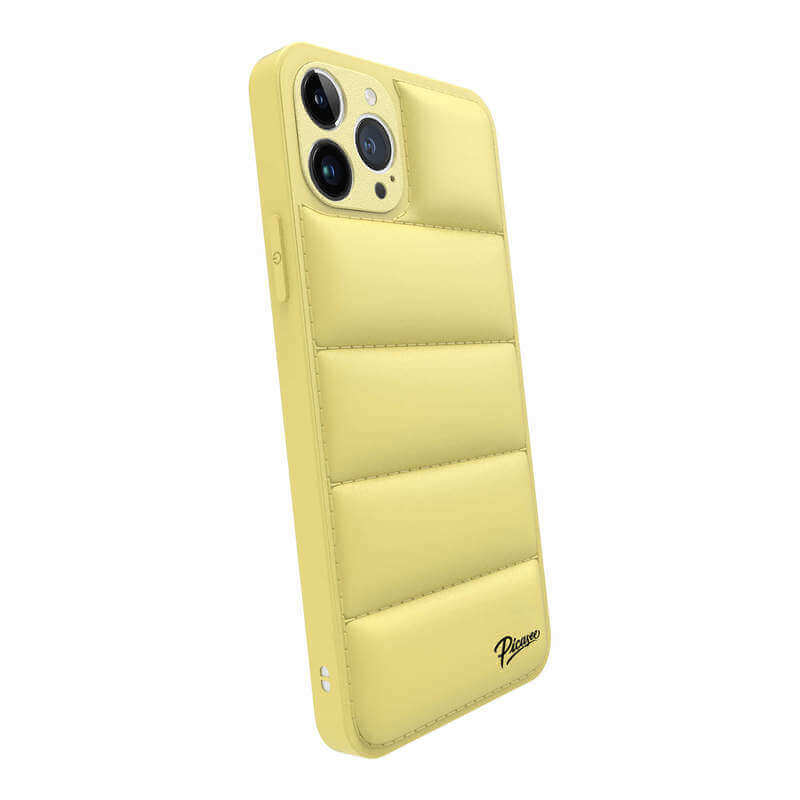 Picasee Puffer case για Apple iPhone XS Max - Picasee Puffer - Κίτρινος