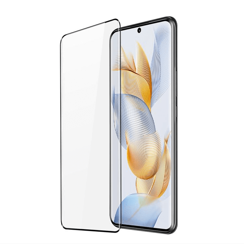 3x Picasee 3D σκληρυμένο γυαλί με περιμετρικό πλαίσιο για Honor 90 5G - μαύρο - 2+1 δωρεάν