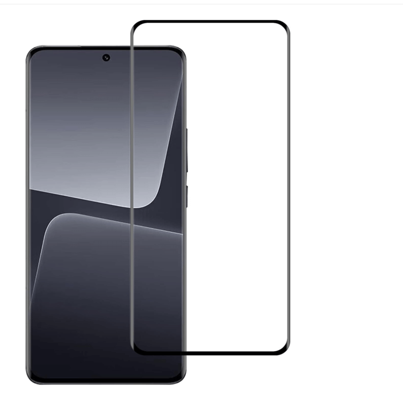 Picasee 3D Tempered glass με περιμετρικό πλαίσιο για Xiaomi 13T - μαύρο