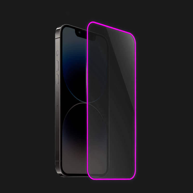 PicaseeTempered glass με φωσφορίζον περίγραμμα για Xiaomi Mi 10T Pro - Ροζ