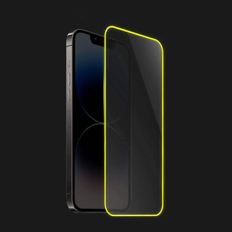 3x Picasee 3D Tempered glass με φωσφορίζον περίγραμμα για Xiaomi Mi 10T - Κίτρινος - 2+1 δωρεάν