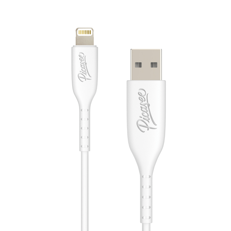 Picasee Καλώδια USB Lightning - USB 2.0 - άσπρο