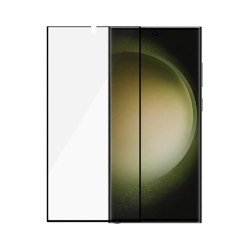 Picasee 3D Tempered glass με περιμετρικό πλαίσιο για Samsung Galaxy S24 Ultra S928B 5G - μαύρο