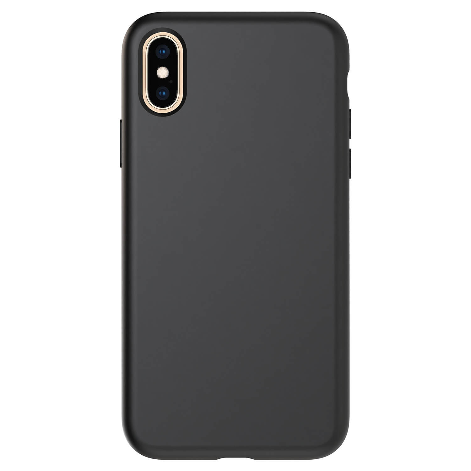 Picasee Liquid case Apple iPhone X/XS - Προσαρμοσμένη χάραξη - Μαύρος