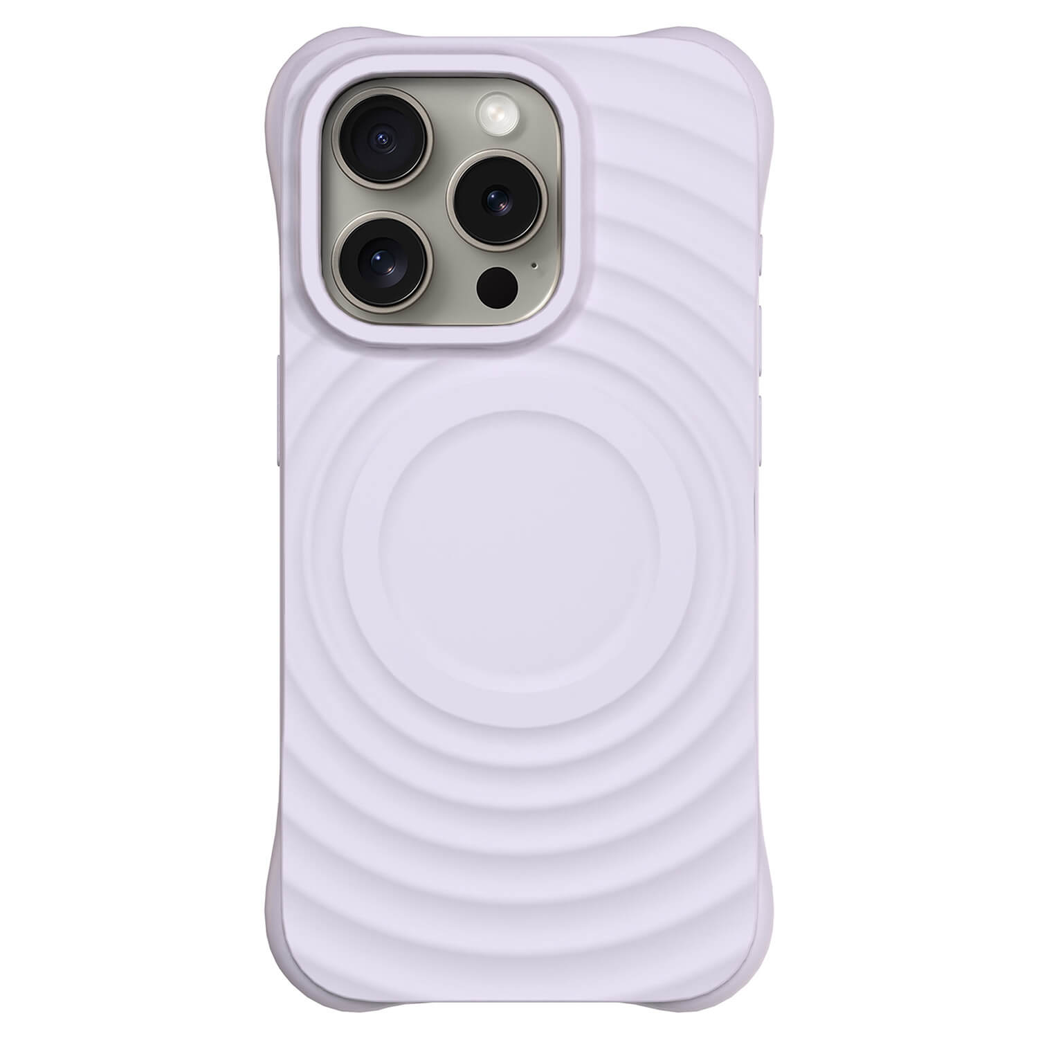 Picasee Shock-proof case s MagSafeo Apple iPhone 15 Pro - Προσαρμοσμένη χάραξη - μωβ